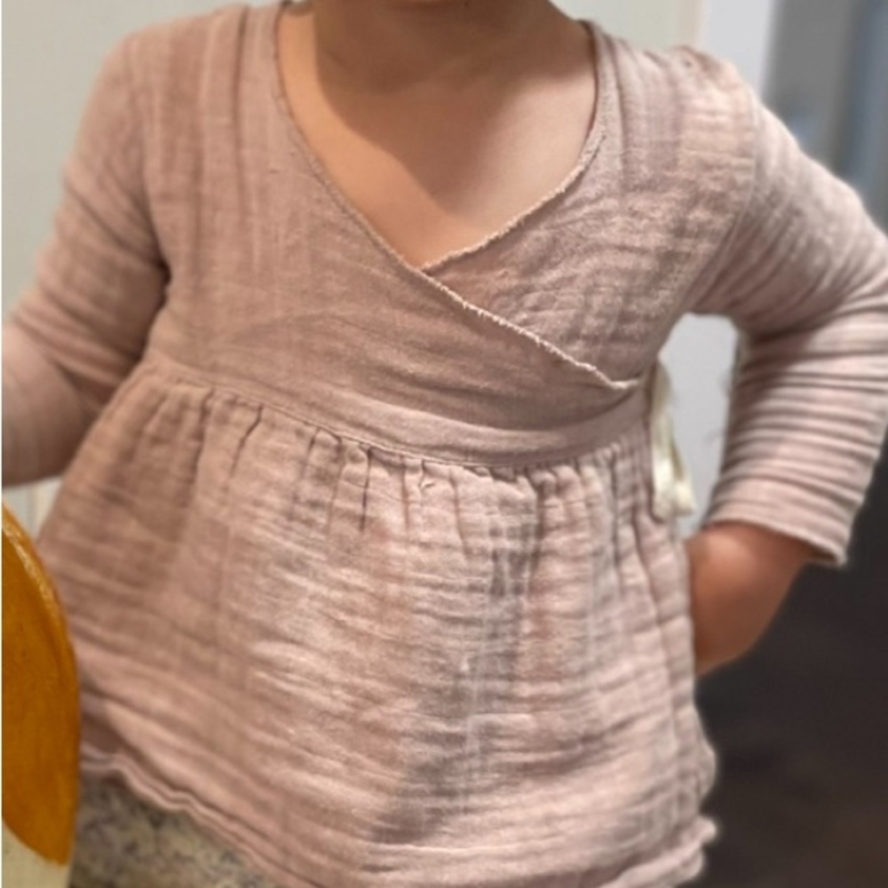 Jamie Kay Pink Wrap Top
